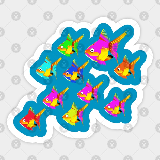 Gold Fish lover Sticker by Shreedigital 